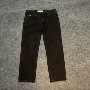 Vintage Black Faded Lee Regular Fit Jeans